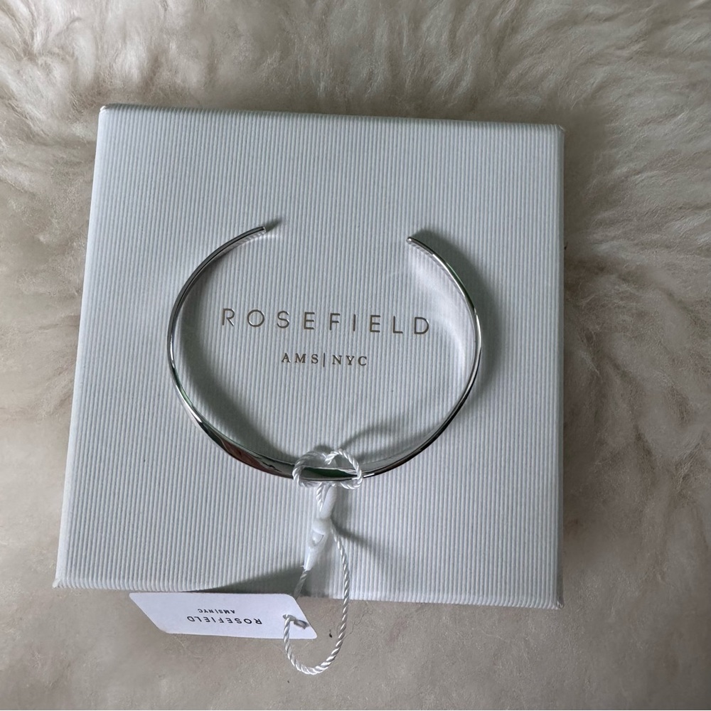 Rosefield Twisted Bangle - Silver - Picture 2 of 5